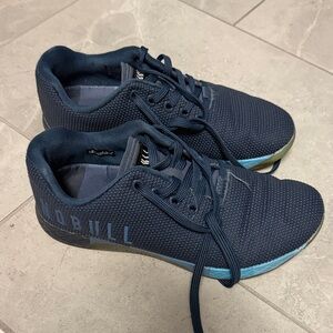 NOBULL Navy Blue Gradient Lightweight Training Sneakers size 7.5